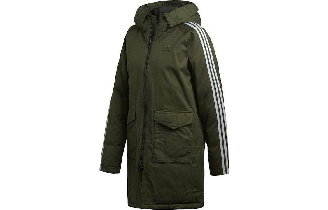 

Пуховик женский армейский зеленый Adidas Originals