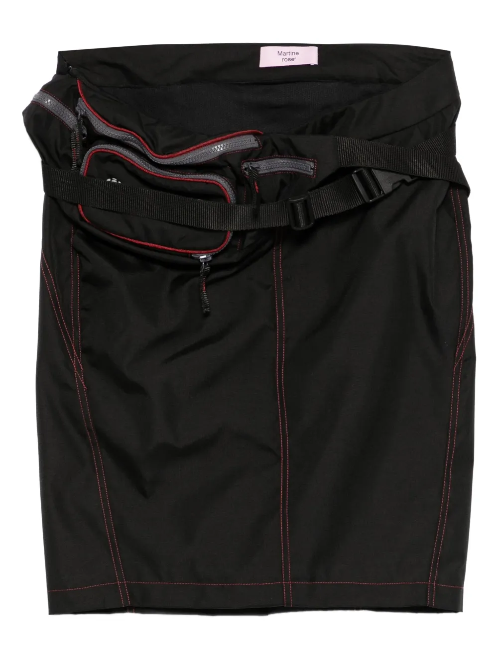 

Юбка с декоративной строчкой Martine Rose, черный