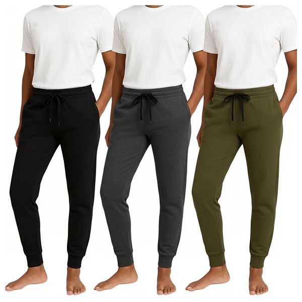 

Женские джоггеры из ультрамягкого флиса, 3 шт Benben, Black Olive Charcoal