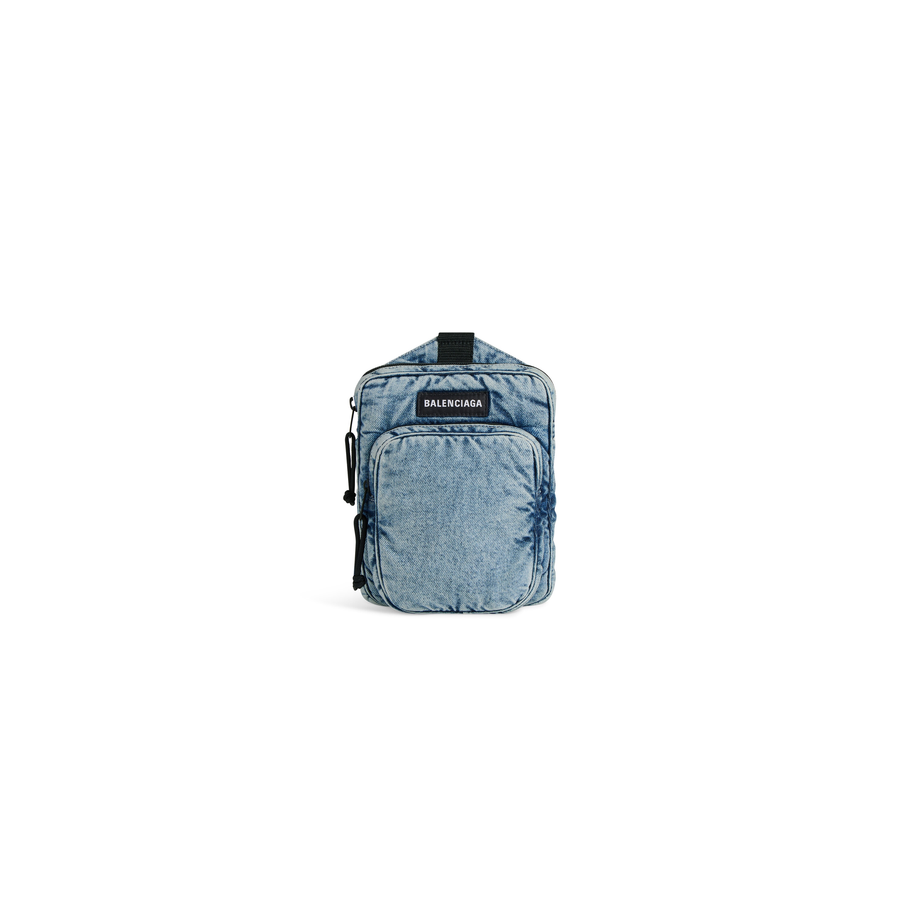 

Сумка Explorer Crossbody Messenger из денима BALENCIAGA, синий