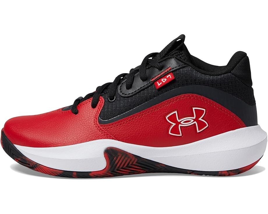 Кроссовки Under Armour Kids Grade School Lockdown 7, цвет Red/Black/White — фото 4