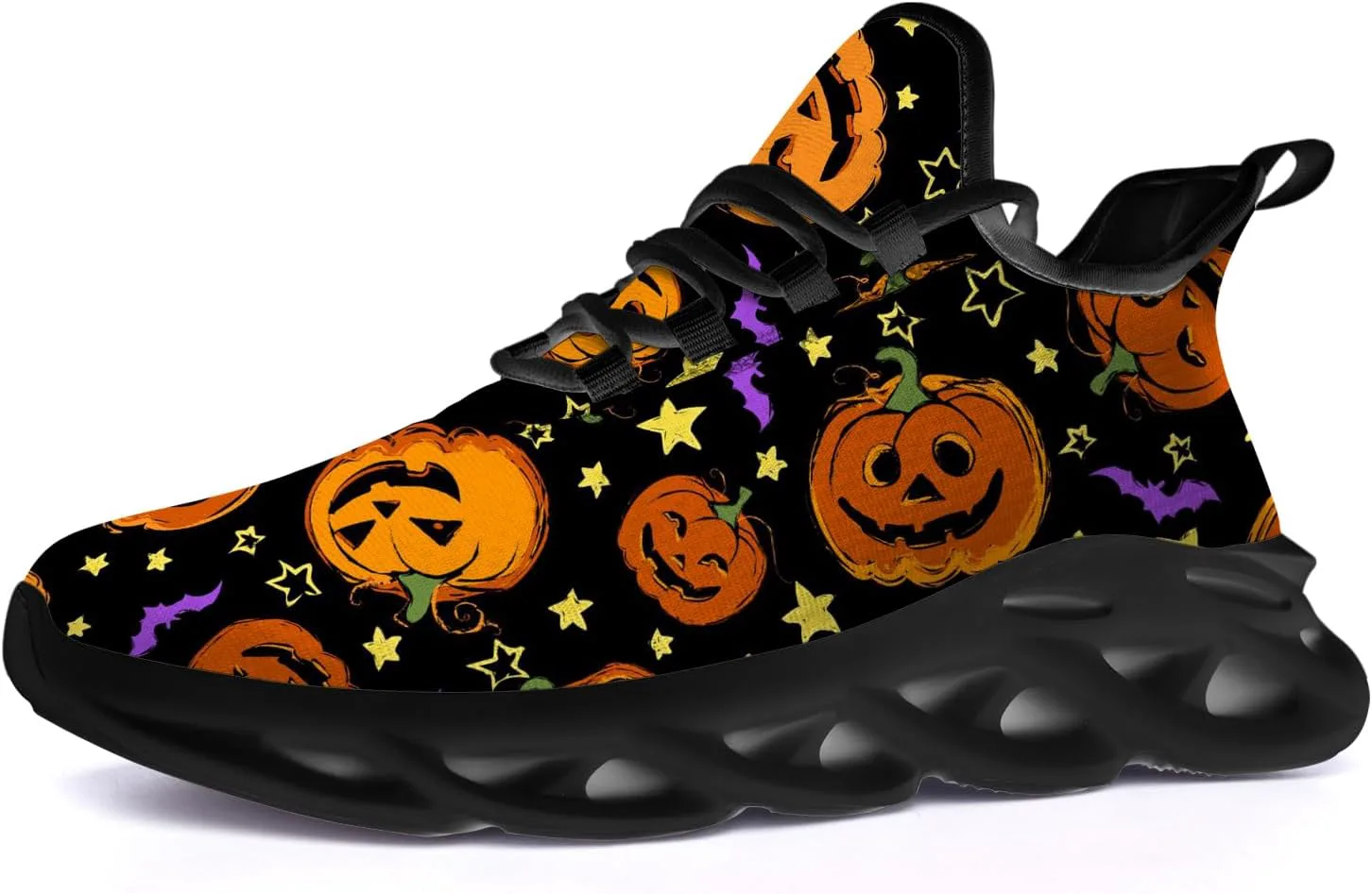 

Кроссовки Ciadoon на Хэллоуин для женщин и мужчин, для бега по дороге, ходьбы и тенниса, дышащие, легкие, подарок для мужчин и женщин, оранжевый