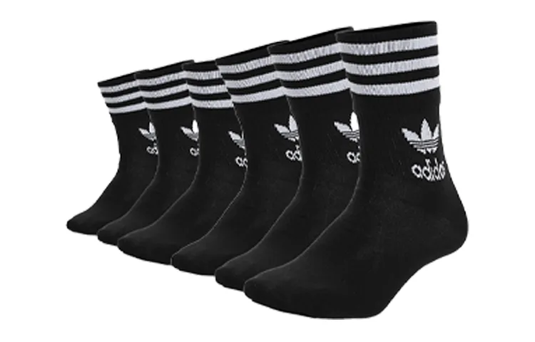 Adidas Originals Носки гольфы унисекс черные парные — фото 2