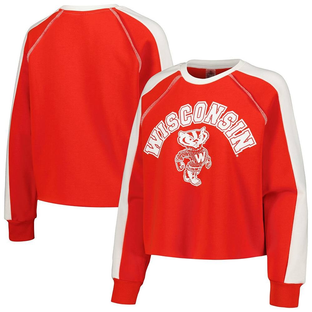 

Женский укороченный пуловер Gameday Couture Red Wisconsin Badgers Blindside Raglan, цвет Wis Red