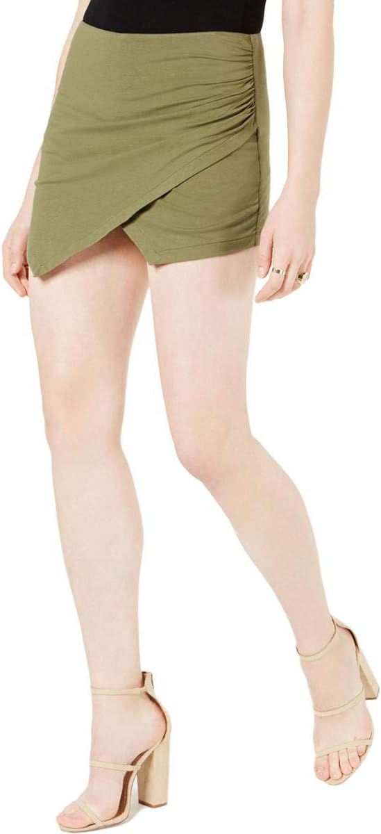 

GUESS Женская асимметричная вязаная юбка-шорты Koko, Army Olive