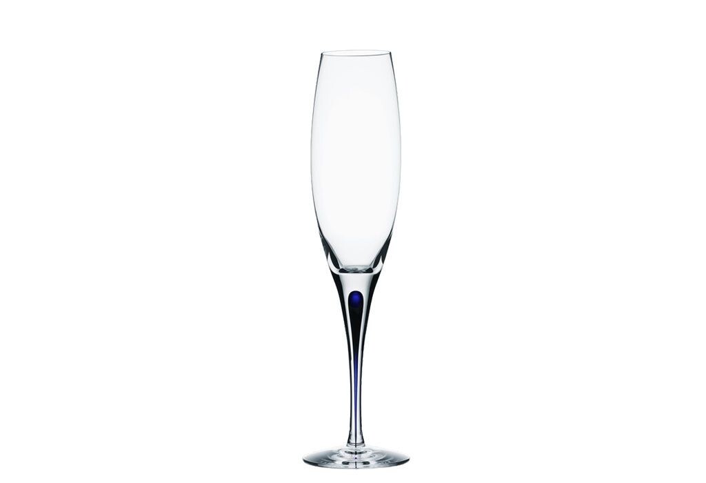 

Orrefors - Erica Lagerbielke 'Intermezzo Blue Champagne 26cl (20cl)', прозрачный