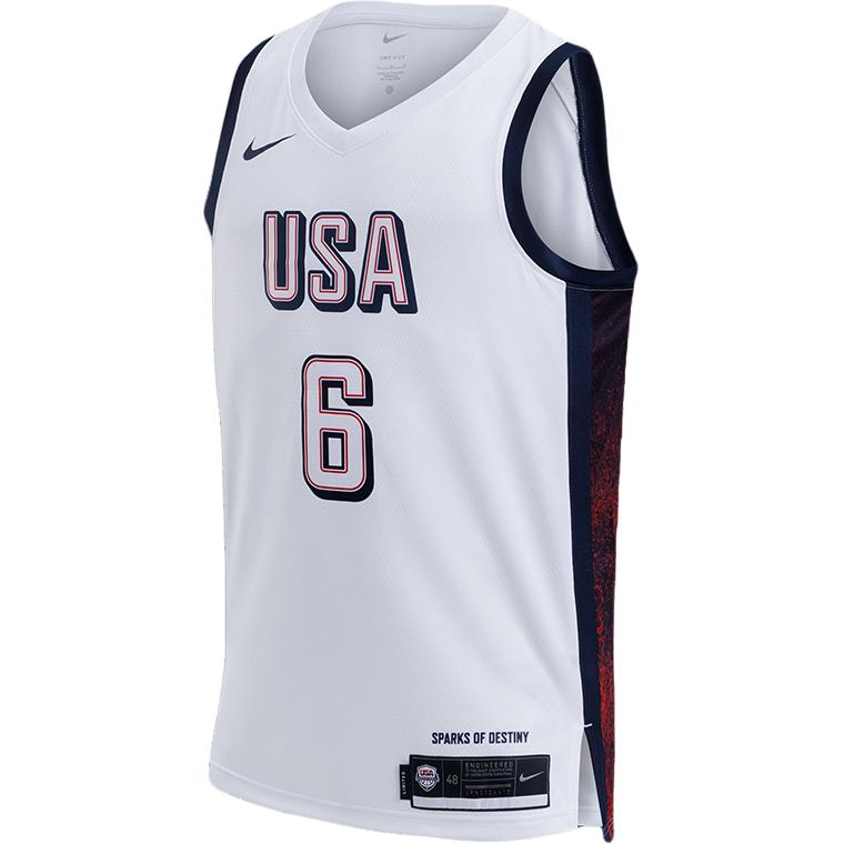 

Nike Баскетбольная майка Dri-Fit унисекс белый