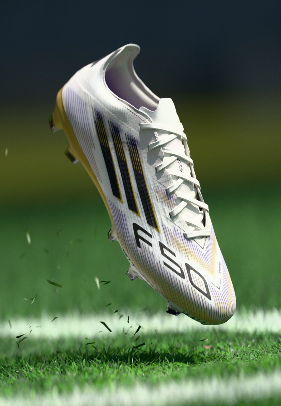 

Кроссовки Adidas Performance F50 PRO FIRM GROUND FOOTBALL BOOTS, Cloud White Core Black Gold Metallic/White