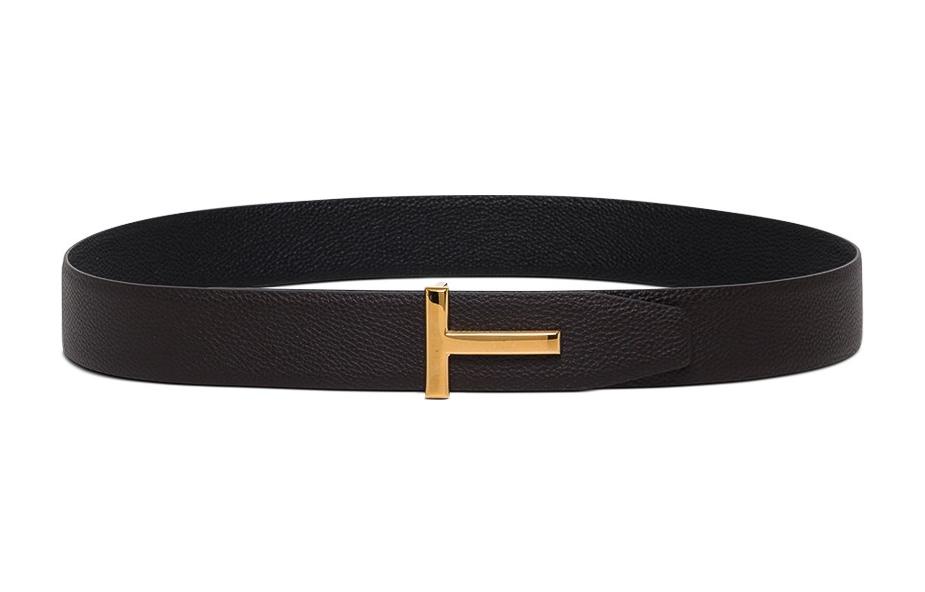 

T Icon Reversible Belt TOM FORD, Коричневый/Черный
