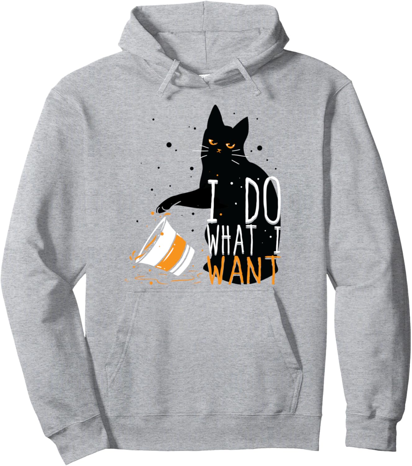 

Толстовка с забавным принтом Что я хочу делать с изображением черной кошки и чашки, синяя Purefect Cat Shop