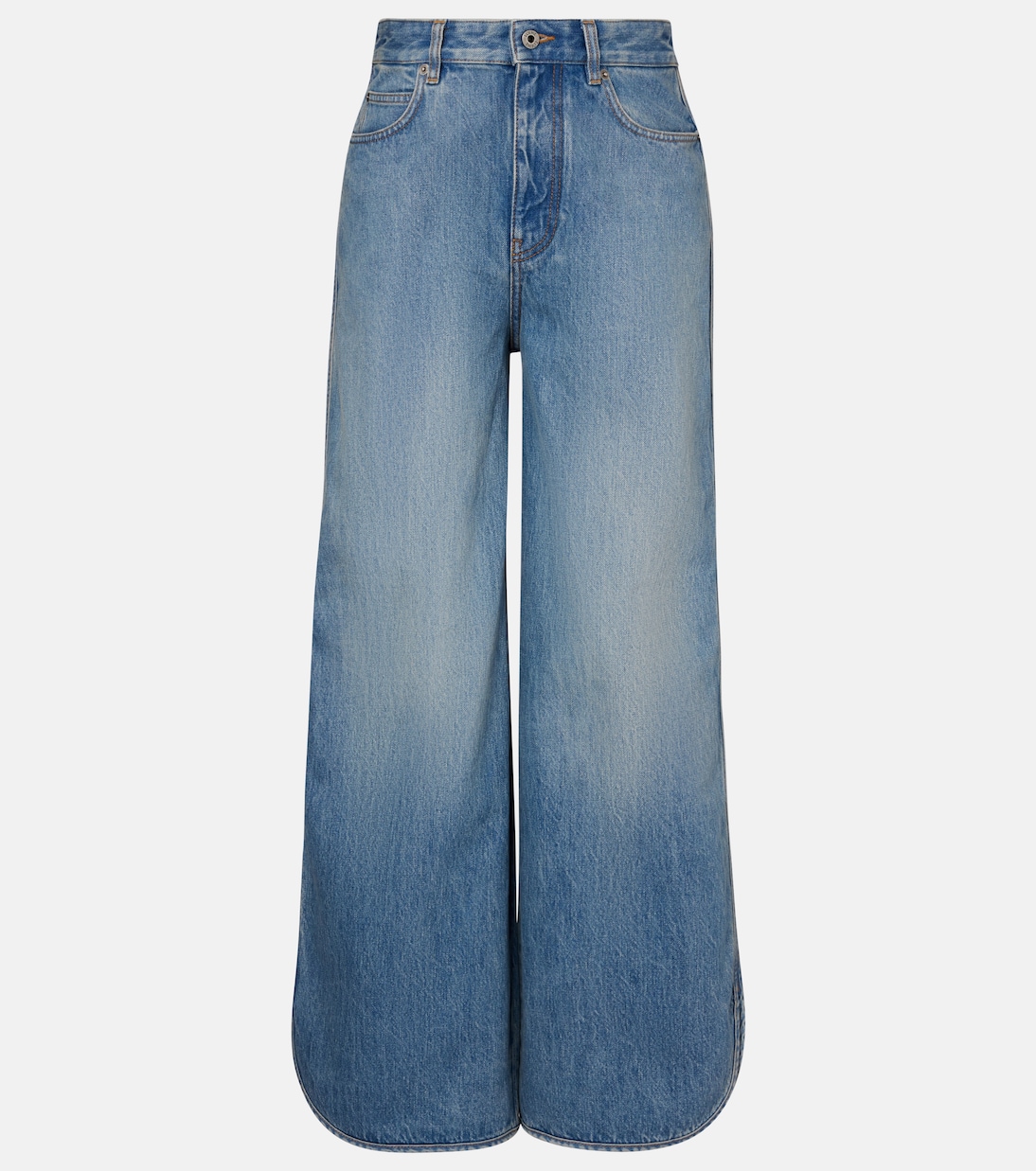 

Джинсы с широкими штанинами средней посадки Loewe, Denim Blue