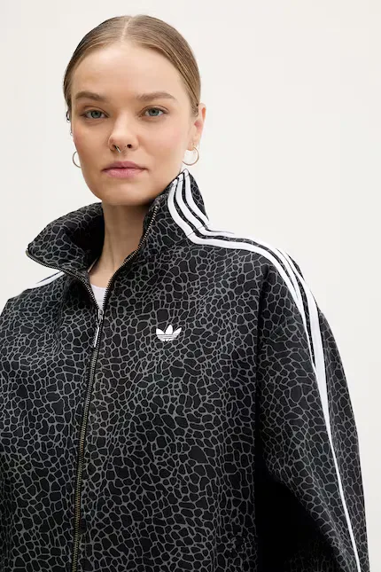 Куртка джинсовая укороченная Adidas Originals, черный — фото 4