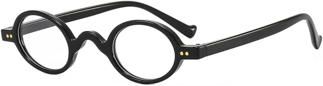 

Солнцезащитные очки с защитой UV400 | Овальные заклепки, панк, маленькая оправа | для женщин и мужчин, для занятий спортом на открытом воздухе и вождения DSVIGF, Black Clear