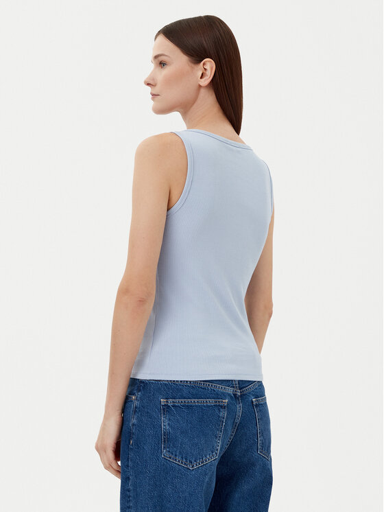 Топ облегающего кроя K20K208246 Calvin Klein, синий — фото 3