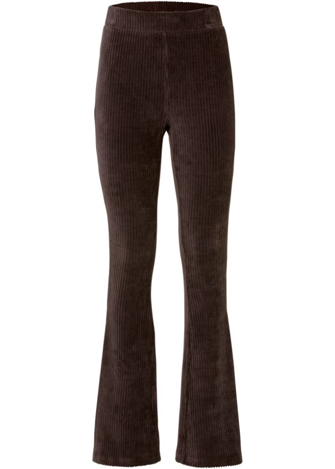 

Вельветовые расклешенные леггинсы Rainbow, коричневый