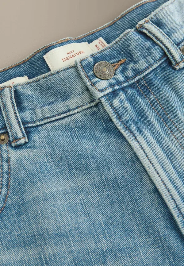 Джинсы прямого кроя Next, light blue denim, светло-голубой деним — фото 2