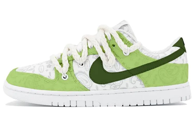 

Кроссовки Nike Dunk Skateboard Shoes Women's Low-Top White/Grass Green