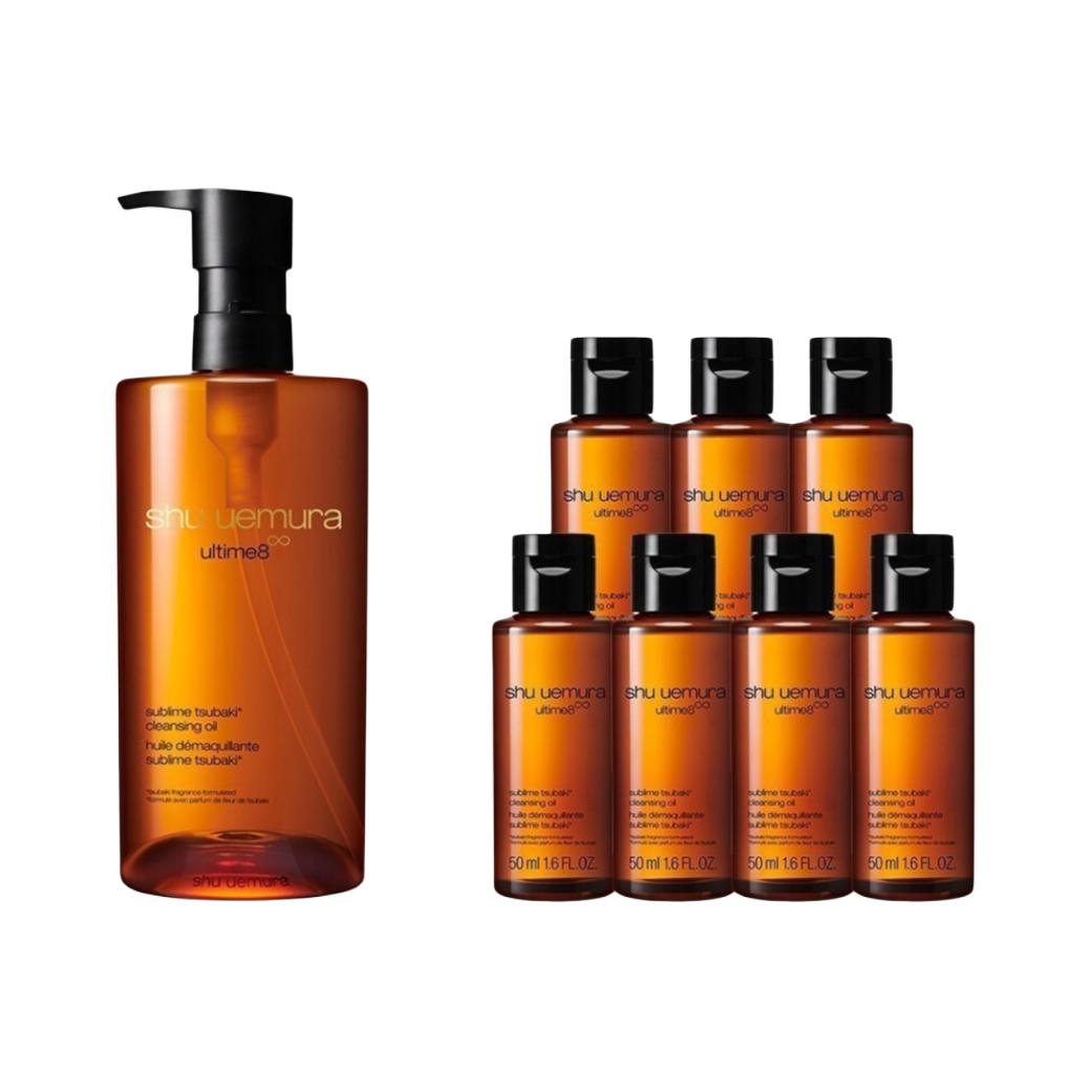 

Zhichunxiu очищающее масло для питания кожи увлажняющее, освежающее, очищающее 450мл+50мл*2 Shu Uemura