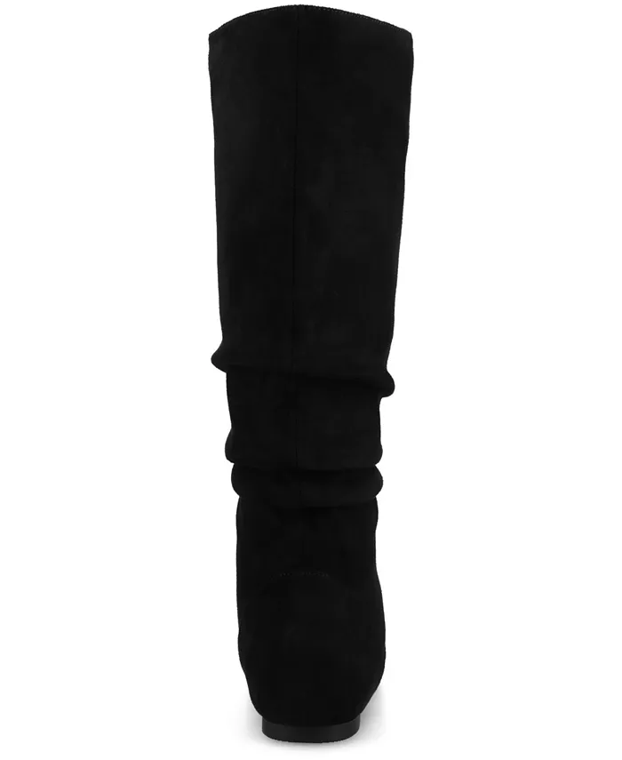 Женские сапоги Jayne Extra Wide Calf Slochy до колена Journee Collection, черный — фото 3
