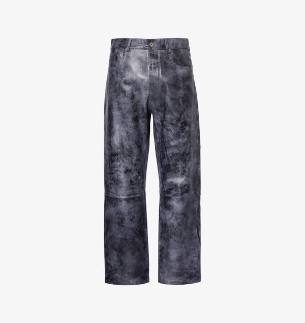 

Брюки Regular-Fit из выцветшей кожи Jw Anderson, серый