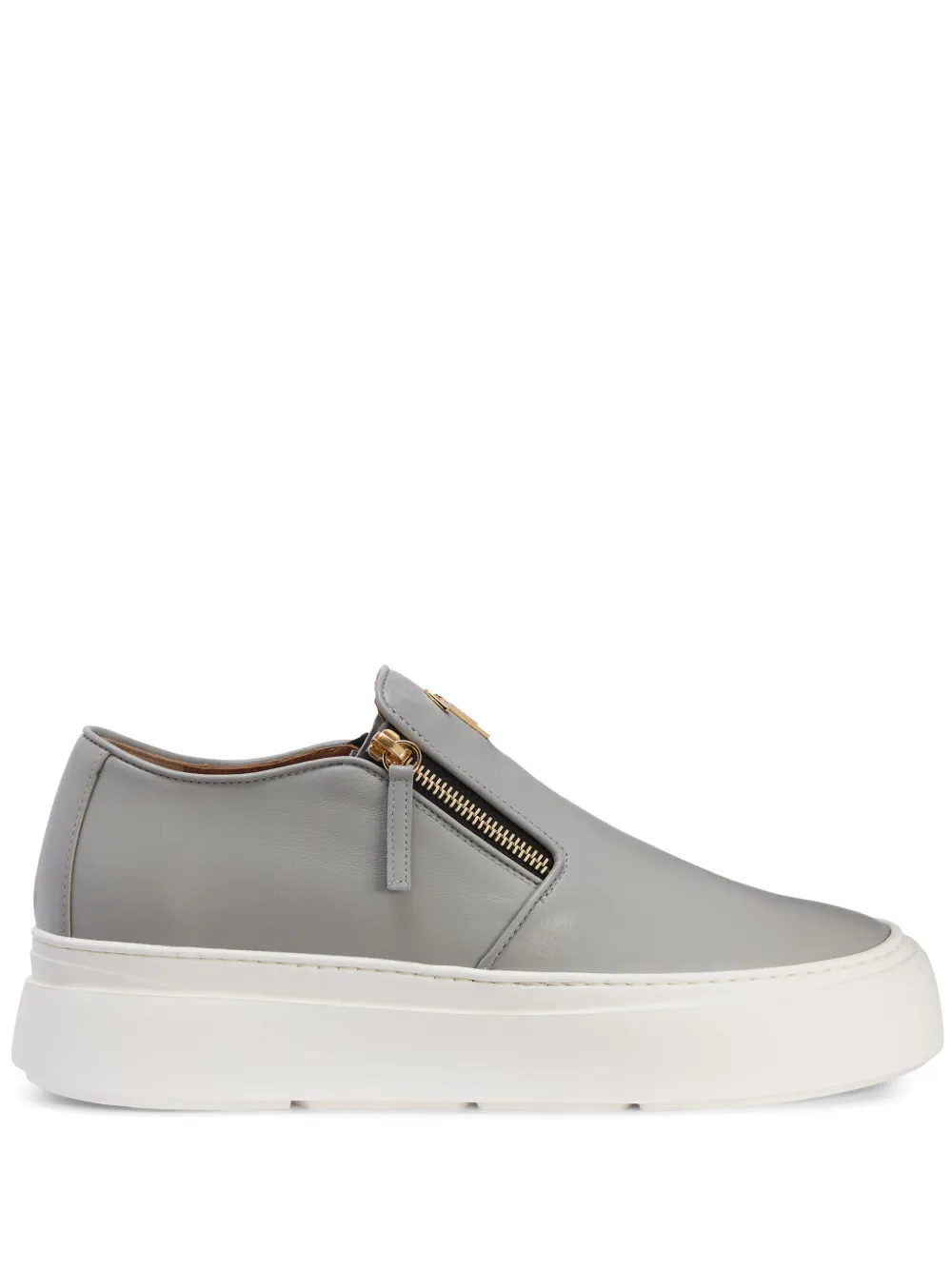 

Кеды Mike на молнии Giuseppe Zanotti, серый
