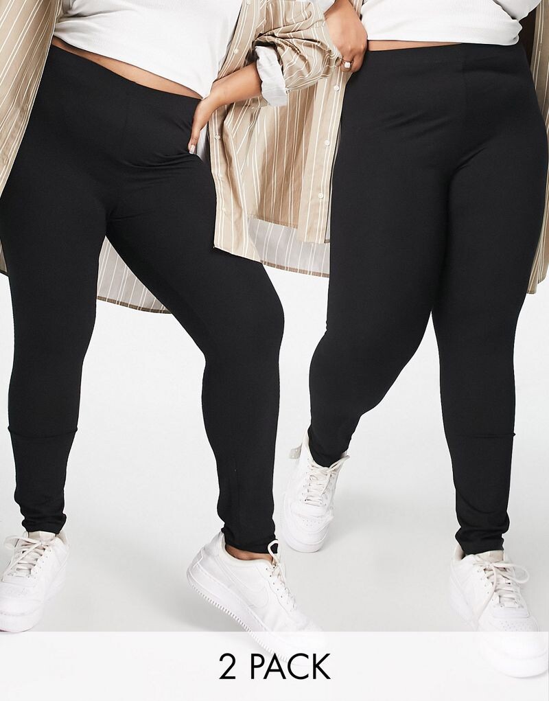 

Черные леггинсы ASOS DESIGN Curve 2