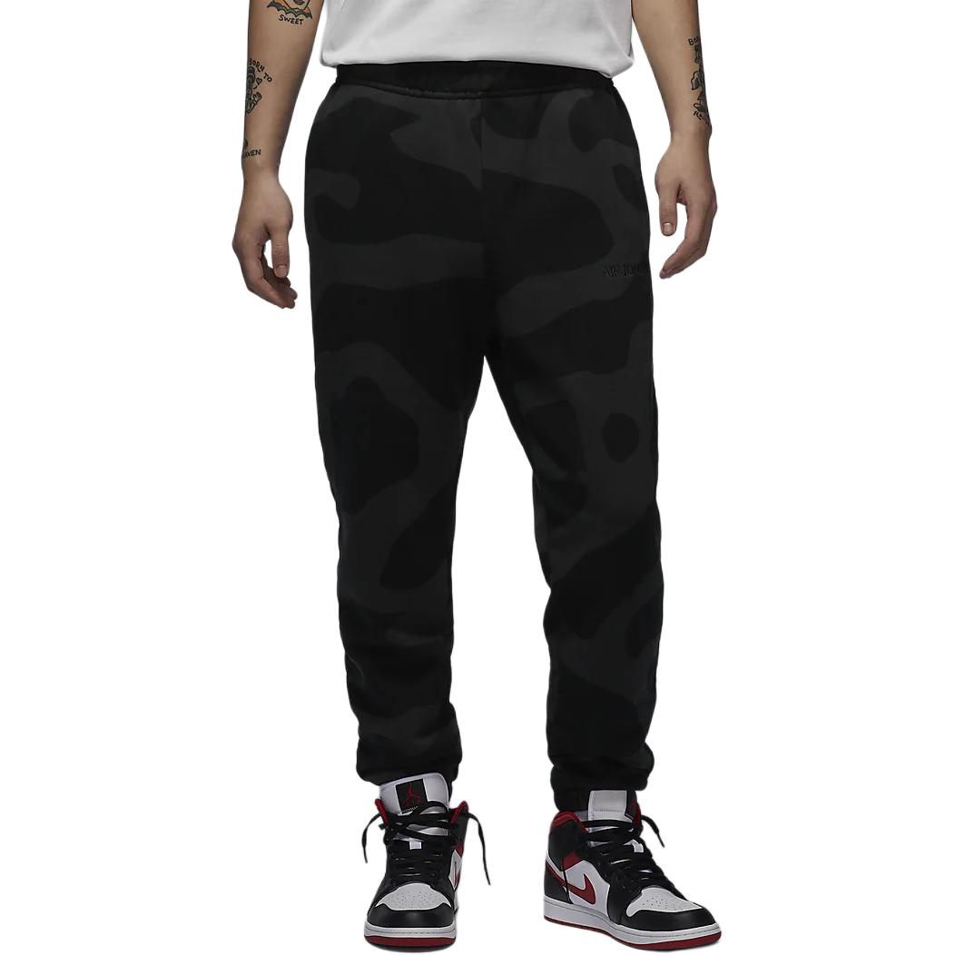 Коллекция AirWordmark Вязаные спортивные брюки Мужские Серые Черные Jordan — фото 2