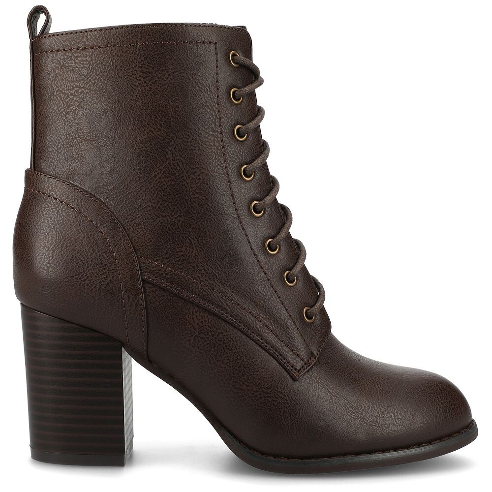Женские ботильоны на блочном каблуке Journee Collection Baylor, цвет Olive — фото 2