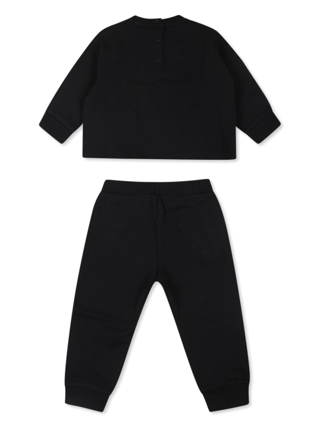 Спортивный костюм с вышитым логотипом Balmain Kids, черный — фото 2
