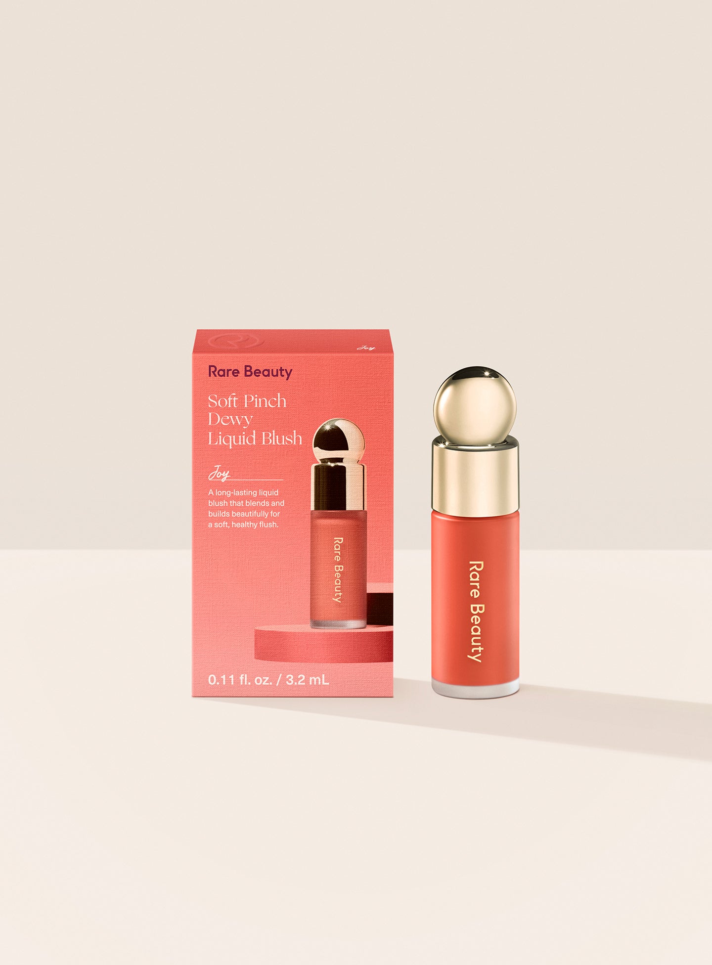 

Жидкие румяна Soft Pinch Mini Rare Beauty, цвет joy/muted peach (dewy)