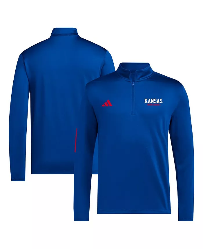 

Мужская полузастегивающаяся толстовка Royal Kansas Jayhawks для гольфа adidas