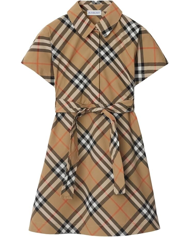 

Платье Burberry Kids Giulietta Check Dress, цвет Sand IP Check