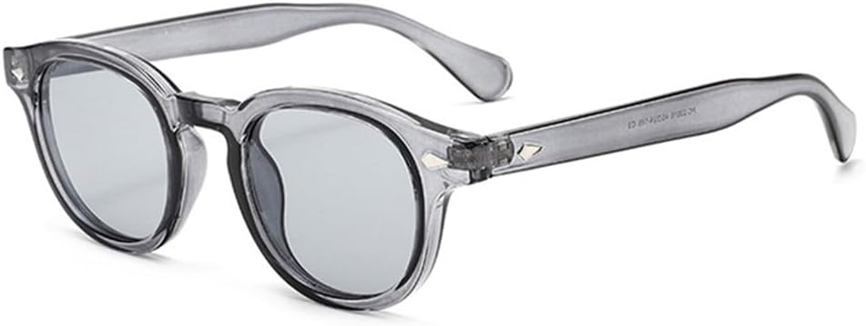 

Круглые женские солнцезащитные очки UV400 красно-зеленые мужские панк-стиль с заклепками и градиентом для занятий спортом на открытом воздухе, бега и езды generic, Grey Grey