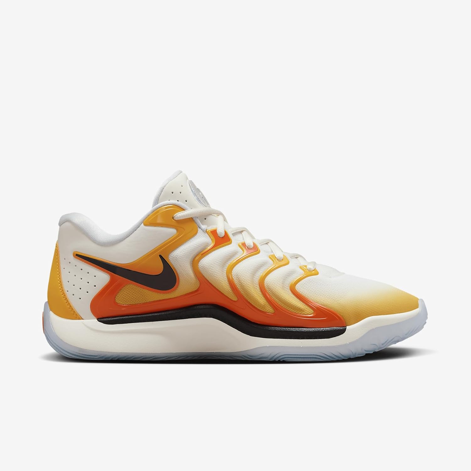 Мужские баскетбольные кроссовки Nike KD 17, черный/синий/оранжевый/золотой — фото 4