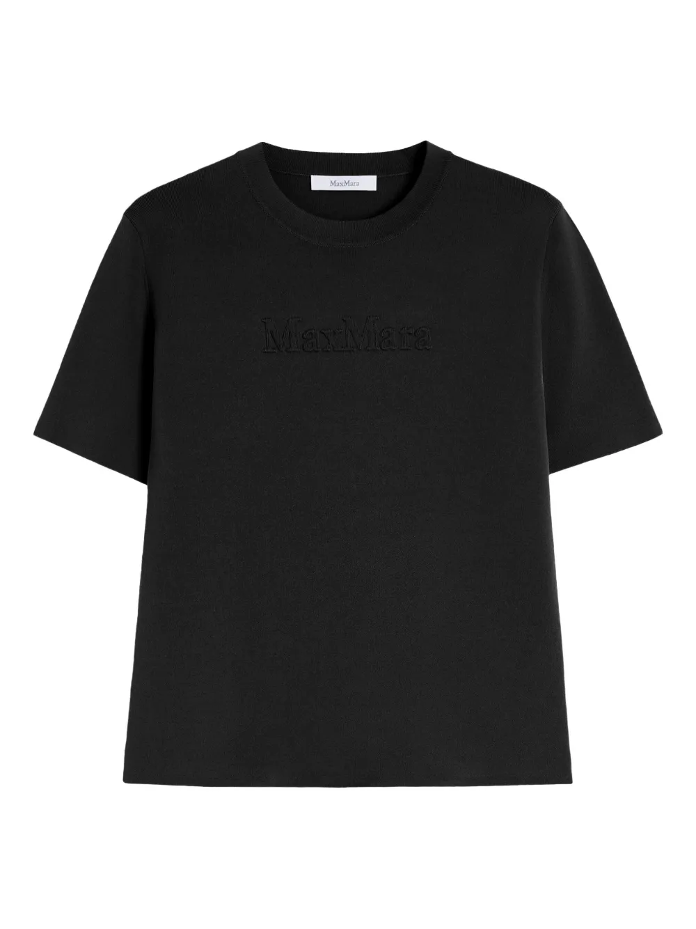 

Футболка с тисненым логотипом MAX MARA, черный