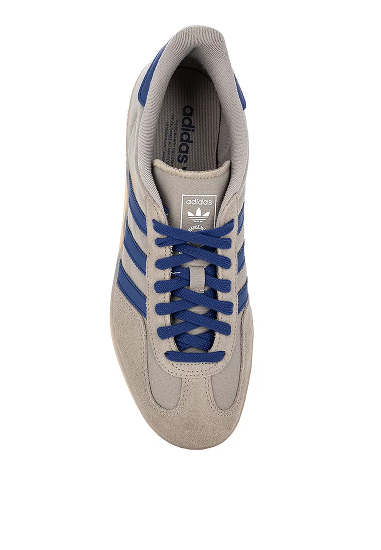 Кроссовки мужские Gazelle Indoor, Adidas, синий/серебряный/бежевый — фото 4