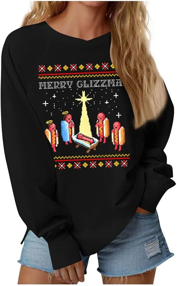 

Свитшут Merry Glizzmas в стиле ретро пиксель-арт Batclock