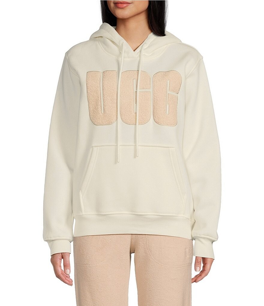 

Толстовка с длинными рукавами и нечетким логотипом UGG Rey, бежевый