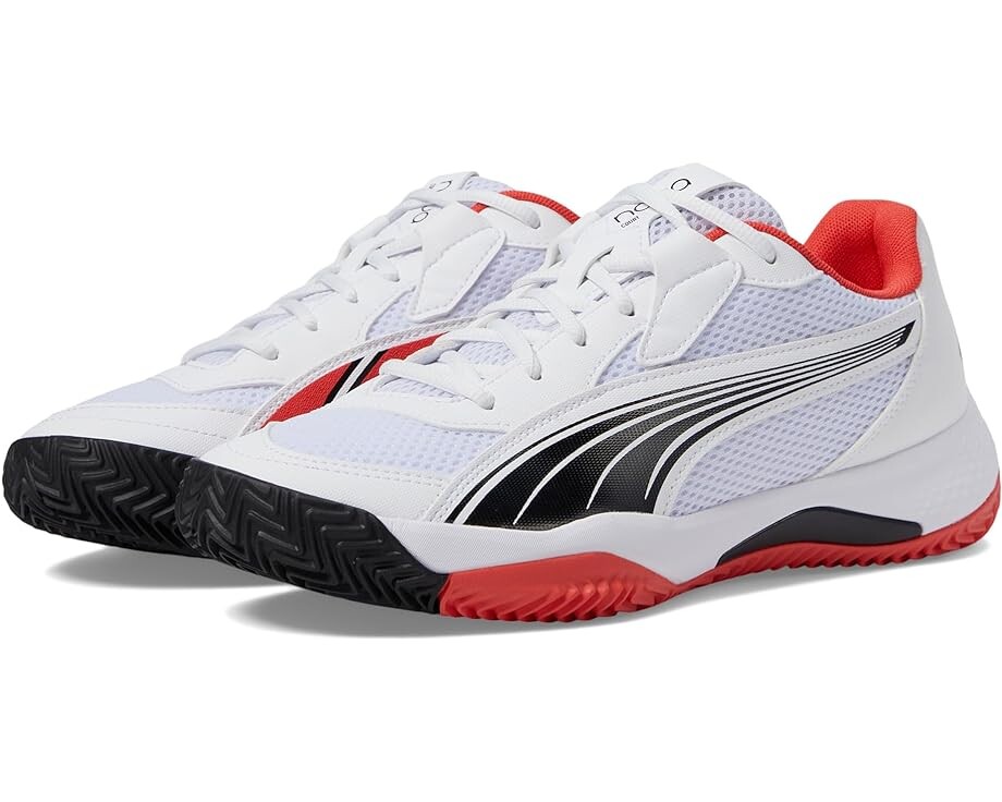 

Кроссовки PUMA Nova Court, цвет Puma White/Puma Black/Active Red, Белый, Кроссовки PUMA Nova Court, цвет Puma White/Puma Black/Active Red