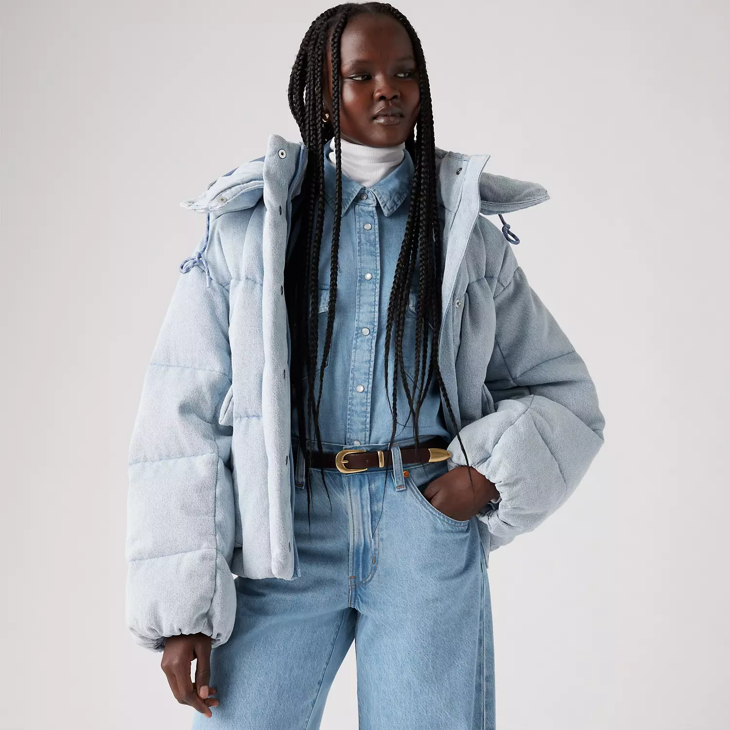 

Короткая куртка-пуховик в стиле вестерн Levi's, цвет Celebrate The Moment - Light Wash, Серый, Короткая куртка-пуховик в стиле вестерн Levi's, цвет Celebrate The Moment - Light Wash