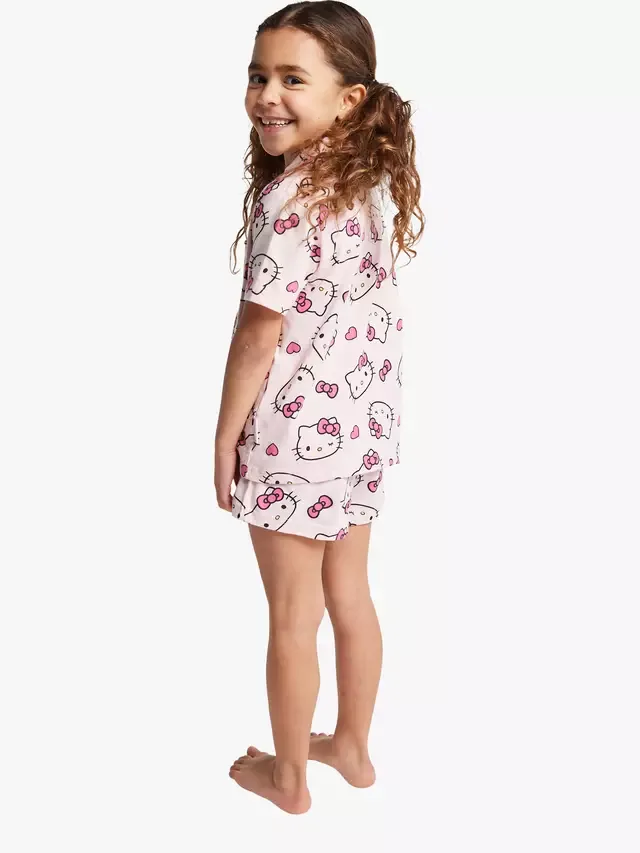 Детский хлопковый пижамный комплект Brand Thread Hello Kitty, розовый Brand Threads — фото 2