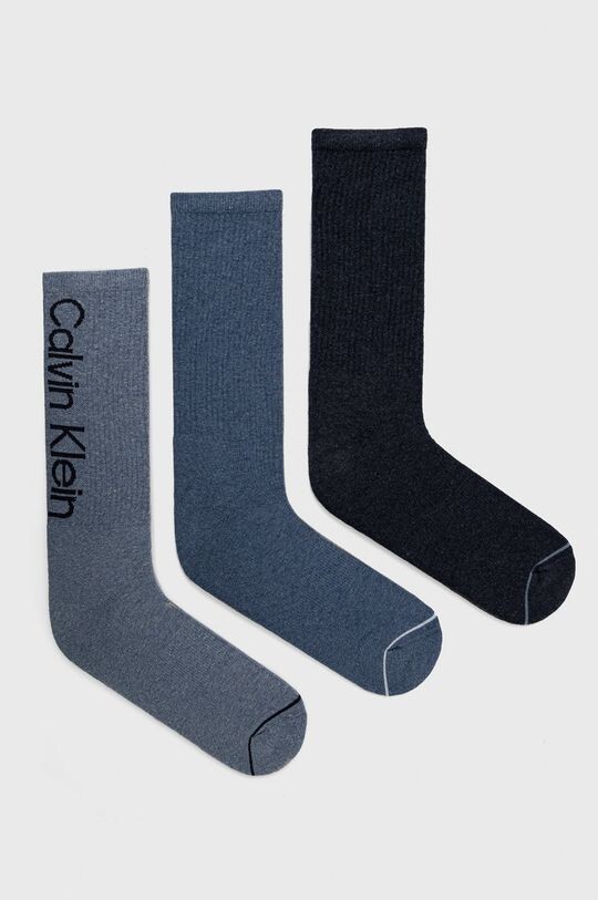

Носки (3 пары) Calvin Klein, синий