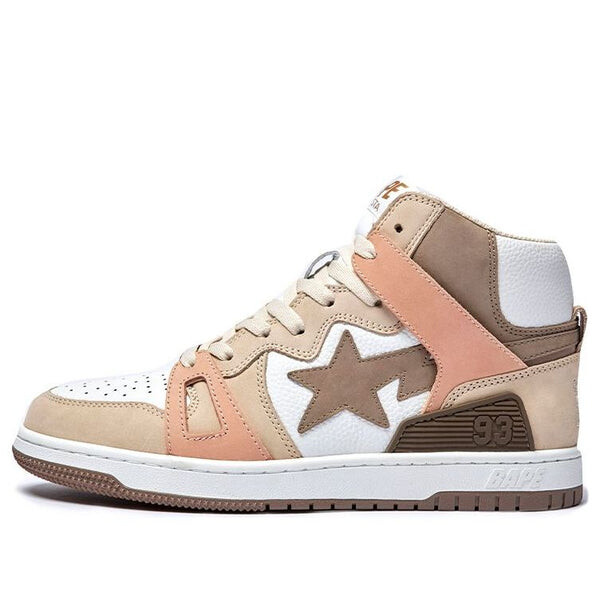 

Кроссовки bape sta 93 hi 'beige brown' A Bathing Ape, бежевый