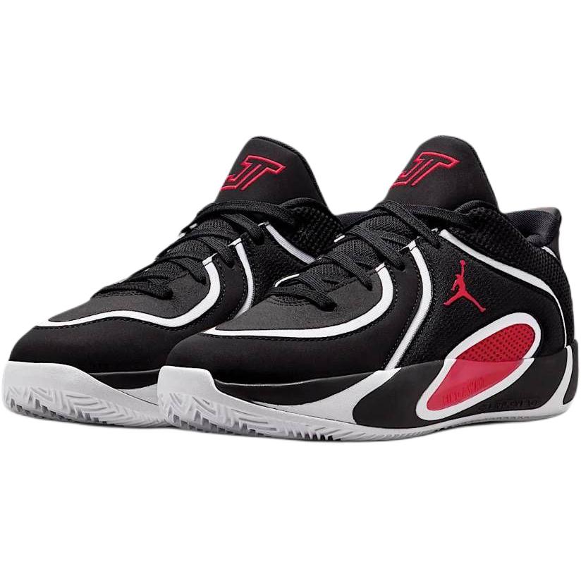 Jordan Tatum 4 Rebound Low top детские баскетбольные кроссовки Black Red для подростков — фото 4