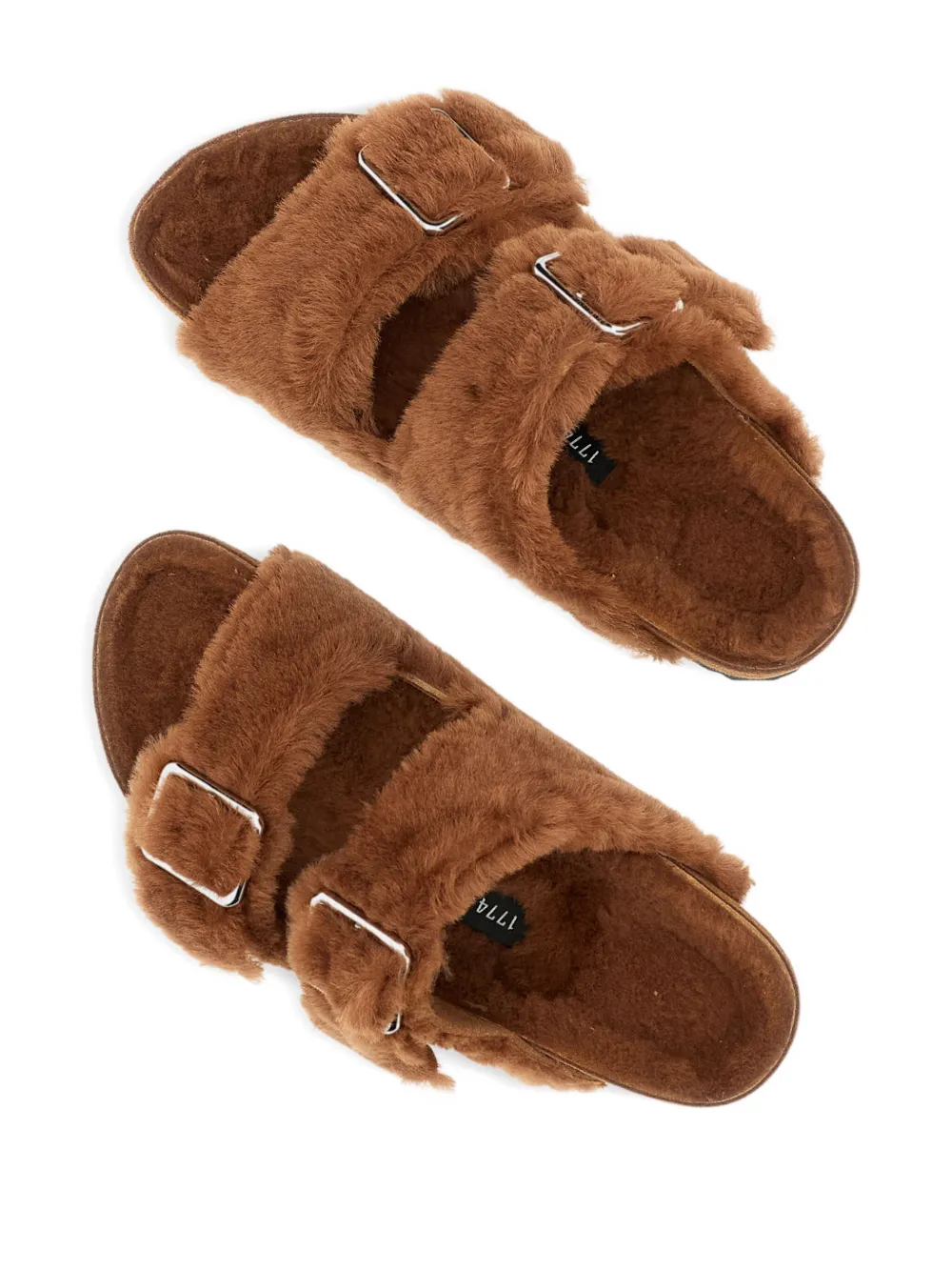 Сандалии Arizona с пряжками Birkenstock, коричневый — фото 3