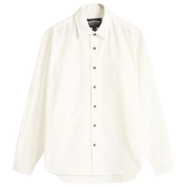 

Рабочая рубашка из джинсовой ткани с карманом для плотника Frizmworks, белый hbt