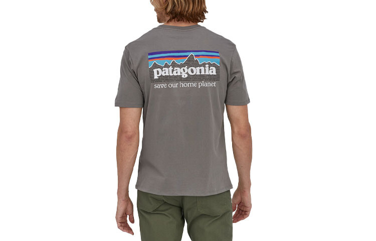 

patagonia Патагония Мужская футболка, Синий/АББ