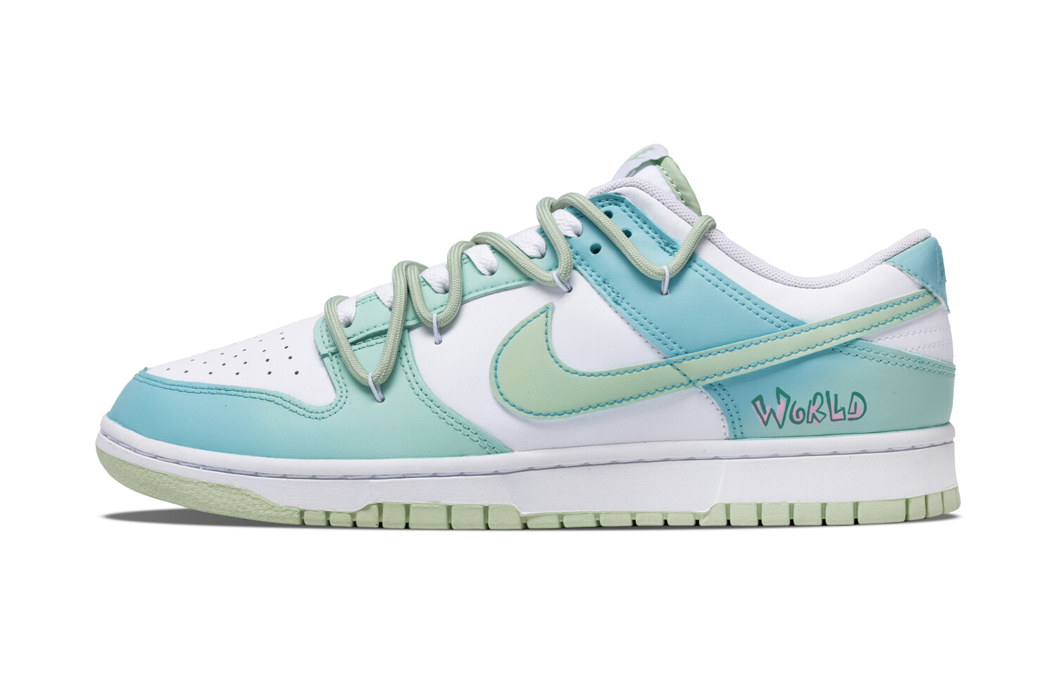 

Кроссовки Nike Dunk Skateboarding Shoes Men Low-top Pink, светло-зеленый