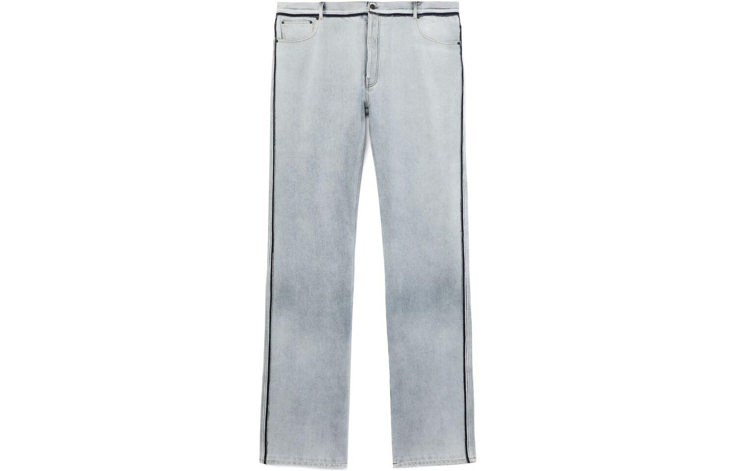 

Брюки прямого кроя с контрастной каймой Maison Margiela, синий