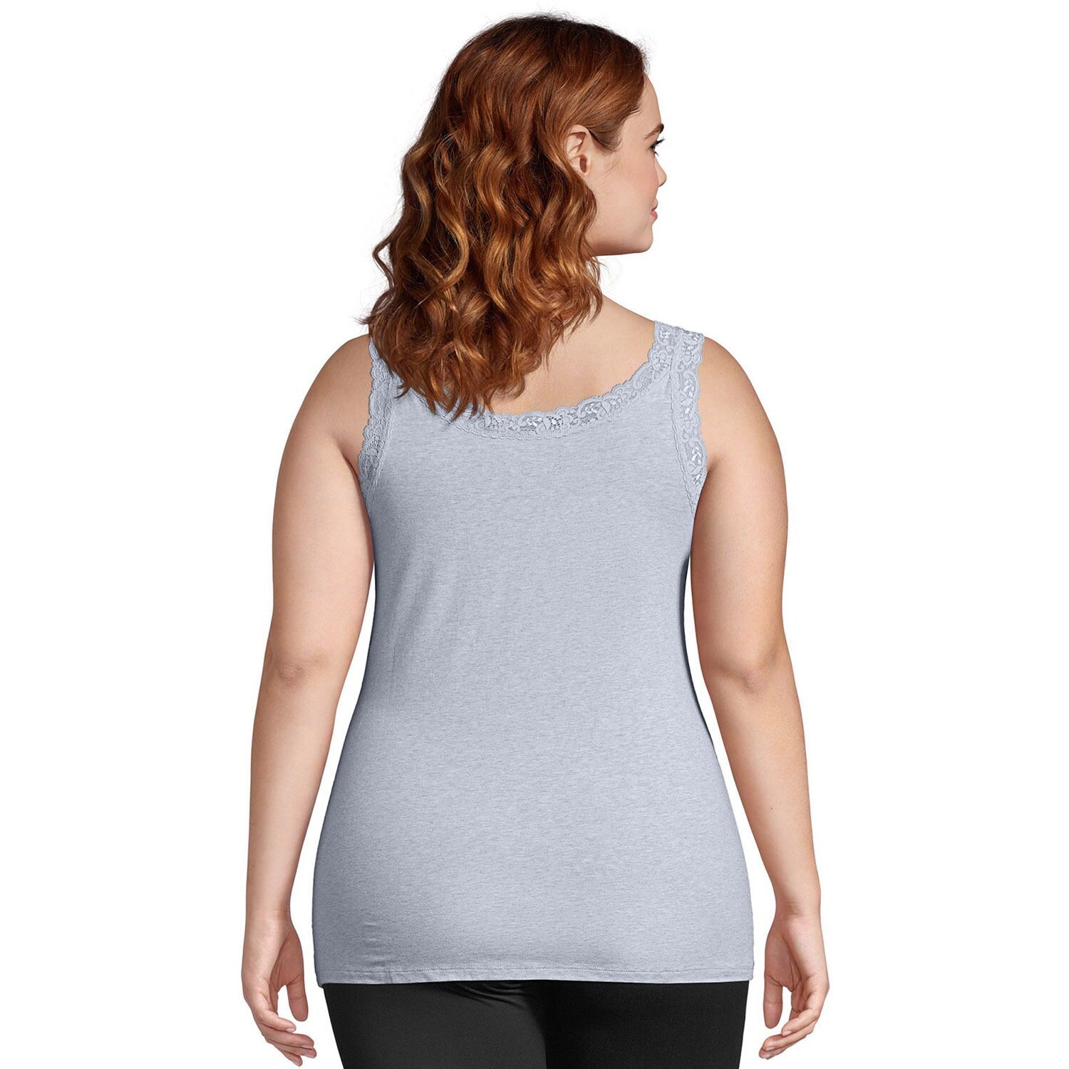 

Майка больших размеров Just My Size из джерси с кружевной отделкой Just My Size, белый